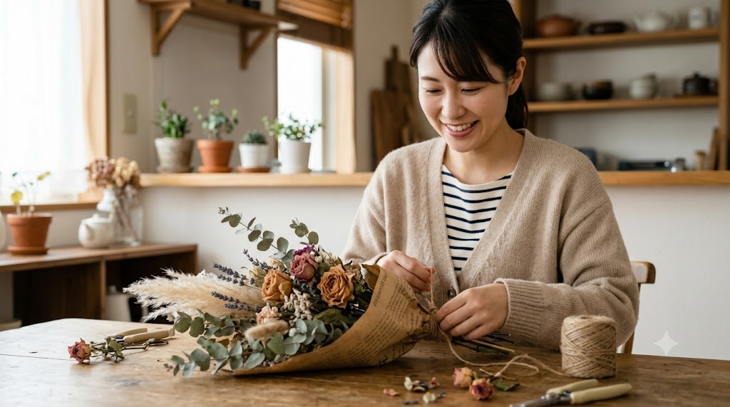 もらった花束を残したい！自分でどうする？加工と保存のコツ